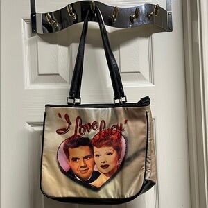 I Love Lucy Black and Cream Tote Bag
